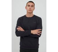Rundhalspullover BLEND "BHDownton", Herren, Gr. M, schwarz navy, Sweatware, 50% Baumwolle, 50% Polyester, unifarben, regular fit normal, Rundhals, Pullover, Klassisches Sweatshirt mit Rundhalsausschni