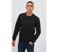 Rundhalspullover BLEND "BHDownton", Herren, Gr. M, schwarz, Sweatware, 50% Baumwolle, 50% Polyester, unifarben, regular fit normal, Rundhals, Pullover Rundhalspullover, Klassisches Sweatshirt mit Rund