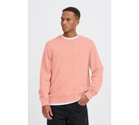 Rundhalspullover BLEND "BHFactor", Herren, Gr. S, burnt coral, Sweatware, 100% Baumwolle, bedruckt, Basic, normal normal, Rundhals, Pullover Rundhalspullover, Bequemer Sweatpullover mit elastischen Bü