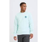 Rundhalspullover BLEND "BHFelica", Herren, Gr. XXL, winter, sky, Sweatware, 100% Baumwolle, unifarben, Basic, normal normal, Rundhals, Pullover Rundhalspullover, Klassisches Sweatshirt mit Stickerei (