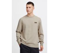 Rundhalspullover BLEND "BHKalip", Herren, Gr. M, crockery, Sweatware, 55% Polyester, 45% Baumwolle, unifarben, regular fit, Pullover Rundhalspullover, Klassischer Sweatpullover mit Rundhalsausschnitt