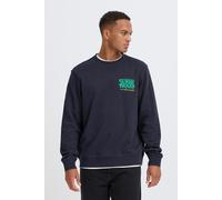 Rundhalspullover BLEND "BHSun", Herren, Gr. L, salute, Sweatware, 100% Baumwolle, bedruckt, Basic, normal normal, Rundhals, Pullover Rundhalspullover, Lässiges Sweatshirt mit Backprint (30655658-L) sa