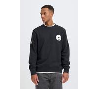 Rundhalspullover BLEND "BHSun", Herren, Gr. M, salute, Sweatware, 100% Baumwolle, Basic, normal normal, Rundhals, Pullover Rundhalspullover, Modernes Sweatshirt mit großem Backprint (40784937-M) salut