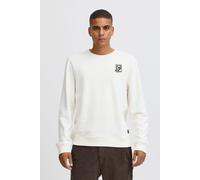 Rundhalspullover BLEND "BHSweatshirt", Herren, Gr. 3XL, vanilla ice, Sweatware, 100% Baumwolle, bedruckt, Basic, regular fit normal, Rundhals, eingesetzt, Pullover Rundhalspullover, Klassischer Sweatp