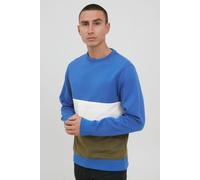 Rundhalspullover BLEND "BHSweatshirt", Herren, Gr. XL, blau (nautical blau), Sweatware, 50% Baumwolle, 50% Polyester, regular fit normal, Rundhals, eng, Pullover Rundhalspullover, Klassisches Sweatshi