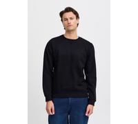 Rundhalspullover BLEND "BHSweatshirt", Herren, Gr. XXL, schwarz, Sweatware, 50% Baumwolle, 50% Polyester, unifarben, Basic, regular fit normal, Rundhals, eingesetzt, Pullover Rundhalspullover, Klassis