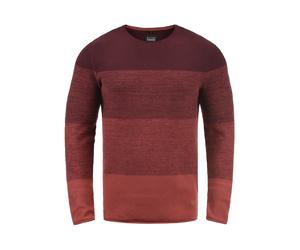 Rundhalspullover BLEND "Rundhalspullover BHBenno", Herren, Gr. XL, rot (wine rot), Obermaterial: 100% Baumwolle CO., Pullover Rundhalspullover (27816241-XL) wine rot