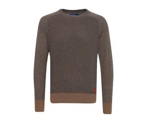 Rundhalspullover BLEND "Rundhalspullover BHGandolf", Herren, Gr. 3XL, braun (toasted coconut), Obermaterial: 100% Baumwolle CO., Pullover Rundhalspullover (73411838-XXXL) toasted coconut