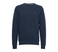 Rundhalspullover BLEND "Rundhalspullover BHLobs", Herren, Gr. M, blau (marineblaus), Obermaterial: 100% Baumwolle CO., Pullover Rundhalspullover (12749105-M) marineblaus