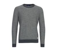 Rundhalspullover BLEND "Rundhalspullover BHNathan", Herren, Gr. L, grau (ebony grau), Obermaterial: 100% Baumwolle CO., Pullover Rundhalspullover (25293215-L) ebony grau