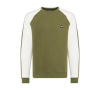 Sweatshirt BLEND "BHNeville", Herren, Gr. XXL, winter moss, Sweatware, 80% Baumwolle, 20% Polyester, gemustert, regular fit normal, Rundhals, Raglanärmel, Sweatshirts, Sweatshirt mit Rundhalsausschnit