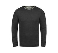 Rundhalspullover BLEND "BLEND BHOdin" Gr. L, schwarz (charcoal) Herren Pullover (65477020-L) charcoal