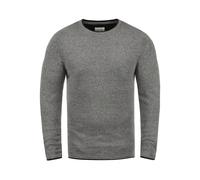 Rundhalspullover BLEND "BHOdin", Damen, Gr. XL, pewter mix, Feinstrick, 50% Baumwolle, 50% Polyacryl, unifarben, regular fit, Rundhals, eingesetzt, Pullover Rundhalspullover, Strickpullover mit aufger