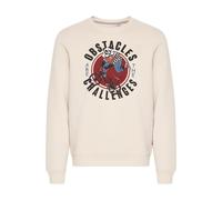 Rundhalspullover BLEND "BHSweatshirt", Damen, Gr. L, peyote, Sweatware, 60% Baumwolle, 40% Polyester, bedruckt, regular fit normal, Rundhals, eingesetzt, Pullover Rundhalspullover, Lässiger Sweatpullo