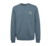Rundhalspullover BLEND "BHSweatshirt", Herren, Gr. L, orion blau, Sweatware, 55% Polyester, 45% Baumwolle, unifarben, regular fit normal, Rundhals, eingesetzt, Pullover Rundhalspullover, Lässiger Swea