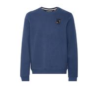 Rundhalspullover BLEND "Rundhalspullover BHSweatshirt", Herren, Gr. M, blau (marineblaus), Obermaterial: 100% Baumwolle CO., Pullover Rundhalspullover (84750405-M) marineblaus
