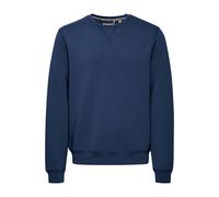Rundhalspullover BLEND "Rundhalspullover BHSweatshirt", Herren, Gr. S, blau (marineblaus), Obermaterial: 80% Viskose CV. 13% Polyester PES. 7% Elasthan EL., Pullover Rundhalspullover (97132841-S) mari