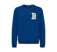 Rundhalspullover BLEND "BHSweatshirt", Damen, Gr. XL, estate blau, Sweatware, 50% Baumwolle, 50% Polyester, bedruckt, regular fit normal, Rundhals, eingesetzt, Pullover Rundhalspullover, Lässiger Swea