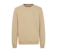 Rundhalspullover BLEND "Rundhalspullover BHSweatshirt", Herren, Gr. XXL, gelb (cornstalk), Web, Obermaterial: 50% Baumwolle CO. 50% Polyester PES., unifarben, Basic, normal, Rundhals, Langarm, Pullove