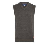 Rundhalspullover BLEND "Strickpullunder BHLarsson", Herren, Gr. XL, grau (pewter mix), Obermaterial: 50% Baumwolle CO. 50% Polyester PES., Pullover Rundhalspullover (22716802-XL) pewter mix