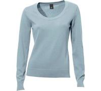 Rundhalspullover "Rundhals-Pullover", Damen, Gr. 40, blau (bleu), 100% Baumwolle, LINEA TESINI BY HEINE, unifarben, Pullover Rundhalspullover (49411060-40) bleu