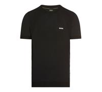Rundhalspullover BOSS GREEN "Momentum Lite T24", Damen, Gr. L, schwarz (schwarz001), Strick, Obermaterial: 60% Baumwolle, 40% Polyester, regular fit hüftbedeckend, Rundhals, angesetztes Bündchen, Pull