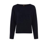 Rundhalspullover BOSS ORANGE "Follettino Premium Damenmode", Damen, Gr. M, dunkelblau 408, Strick, Obermaterial: 43% Alpaka, 29% Wolle, 28% Polyamid, unifarben, relaxed fit hüftbedeckend, Rundhals, Ro