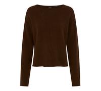Rundhalspullover BOSS ORANGE "Follettino Premium Damenmode", Damen, Gr. S, medium braun 213, Strick, Obermaterial: 43% Alpaka, 29% Wolle, 28% Polyamid, unifarben, relaxed fit hüftbedeckend, Rundhals,