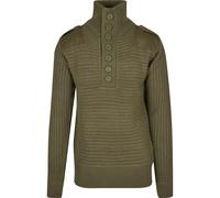Rundhalspullover BRANDIT "Brandit Herren Alpin Pullover", Herren, Gr. 3XL, olive, 100% Polyacryl, unifarben, normal, Rundhals, Pullover Rundhalspullover (32938125-XXXL) olive