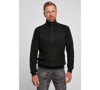 Rundhalspullover BRANDIT "Brandit Herren Marine Troyer", Herren, Gr. M, schwarz, 100% Polyacryl, unifarben, normal, amerikanischer Ausschnitt, Pullover Rundhalspullover (58335518-M) schwarz