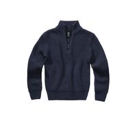 Rundhalspullover BRANDIT "Brandit Unisex Kids Marine Troyer Pullover", Jungen, Gr. 134/140, navy, 100% Polyacryl, unifarben, normal, amerikanischer Ausschnitt, Pullover Rundhalspullover (42473519-134)