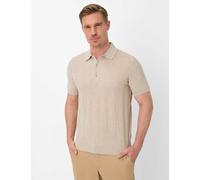 BRAX Rundhalspullover Style PASCAL Herren Strick 44% Baumwolle, 36% Leinen, 20% Polyester Beige 4XL