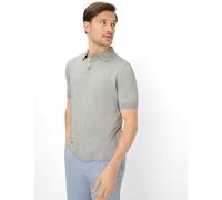 Rundhalspullover BRAX "Style PASCAL", Herren, Gr. S (48), hellgrau, Strick, 44% Baumwolle, 36% Leinen, 20% Polyester, Pullover Rundhalspullover (62310223-S) hellgrau