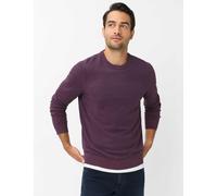 Rundhalspullover BRAX "Style RICK", Herren, Gr. 4XL, lila, Strick, 100% Baumwolle, Rundhals, Pullover Rundhalspullover (15585138-4XL) lila