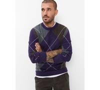 Brax Herren Strickpullover Style RICK plum, dunkles lila, Gr. XL