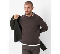 Rundhalspullover BRAX "Style RICK", Herren, Gr. XXXL (58/60), braun, Strick, 100% Schurwolle, Rundhals, Pullover Rundhalspullover (59669911-XXXL) braun