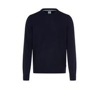 Rundhalspullover BRAX "Style RICK", Herren, Gr. XXXL (58/60), dunkelblau, Strick, 100% Schurwolle, Rundhals, Pullover Rundhalspullover (93415625-XXXL) dunkelblau