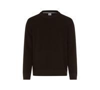 Rundhalspullover BRAX "Style ROY", Herren, Gr. L (52), braun, Strick, 44% Baumwolle, 29% Polyacryl, 27% Wolle, Rundhals, Pullover Rundhalspullover, Feel Good: Strickpullover im Baumwolle-Wollmix (8783
