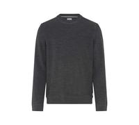 Rundhalspullover BRAX "Style ROY", Herren, Gr. L (52), grau (dunkelgrau), Strick, 44% Baumwolle, 29% Polyacryl, 27% Wolle, Rundhals, Pullover Rundhalspullover (21952451-L) dunkelgrau