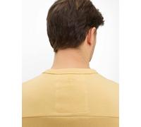 Rundhalspullover BRAX "Style SULLY", Herren, Gr. M (50), gelb, 82% Baumwolle, 18% Polyester, Rundhals, Pullover Rundhalspullover (13077445-M) gelb