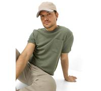 Rundhalspullover BRAX "Style SULLY", Herren, Gr. S (48), grün, 82% Baumwolle, 18% Polyester, Rundhals, Pullover Rundhalspullover (94846009-S) grün