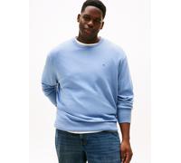 Rundhalspullover "BT-PIMA ORG CTN CASHMERE CN-B", Herren, Gr. XXL, blau (brisk blau), Strick, Obermaterial: 92% Baumwolle, 8% Kaschmir, TOMMY HILFIGER BIG & TALL, Rundhals, Bündchen, Pullover Rundhals