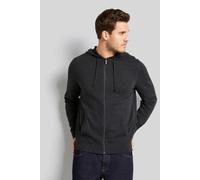 Rundhalspullover BUGATTI, Herren, Gr. 3XL, grau (dunkelgrau), 95% Baumwolle, 5% Kaschmir, unifarben, regular fit, Rundhals, Rippbündchen, Pullover Rundhalspullover, mit Kaschmiranteil (26833022-XXXL)