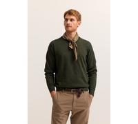 Rundhalspullover BUGATTI "Regular Fit", Damen, Gr. 3XL, 190, oliv, Sweatware, 100% Baumwolle, unifarben, regular fit, Rundhals, Rippbündchen, Pullover Rundhalspullover, Basic Essential aus reiner Baum