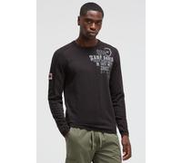 Rundhalspullover CAMP DAVID, Damen, Gr. 3XL, schwarz, Material: 100% Baumwolle, bedruckt, regular fit normal, Rundhals, eingesetzt gerader Abschluss, Pullover Rundhalspullover, aus Baumwolle (49871331