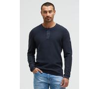 Rundhalspullover CAMP DAVID, Herren, Gr. M, blau, Material: 100% Baumwolle, washed, regular fit normal, Rundhals, eingesetzt Rippbündchen, Pullover Rundhalspullover, aus Baumwolle (55295201-M) blau