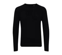 Rundhalspullover CASUAL FRIDAY "Strickrundhalspullov CFKarlo", Herren, Gr. XL, schwarz (anthrazit schwarz), Obermaterial: 100% Baumwolle CO., Pullover Rundhalspullover (19013010-XL) anthrazit schwarz