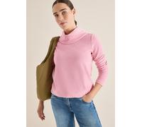 Rundhalspullover CECIL, Damen, Gr. M (40), blossom corduroy, Cord, Obermaterial: 78% Baumwolle, 18% Polyester, 4% Elasthan, unifarben, lässig geschnitten hüftbedeckend, Rundhals, Pullover Rundhalspull
