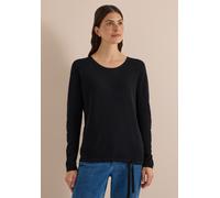 Rundhalspullover CECIL, Damen, Gr. XL (44), schwarz, Pullover Rundhalspullover, im soften Baumwoll-Mix (70278535-XL) schwarz