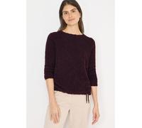 Rundhalspullover CECIL, Damen, Gr. XXL (46), eggplant rot, Strick, Obermaterial: 65% Polyamid, 23% Polyester, 12% Viskose, unifarben, lässig geschnitten hüftbedeckend, U-Boot-Ausschnitt, Pullover Rund